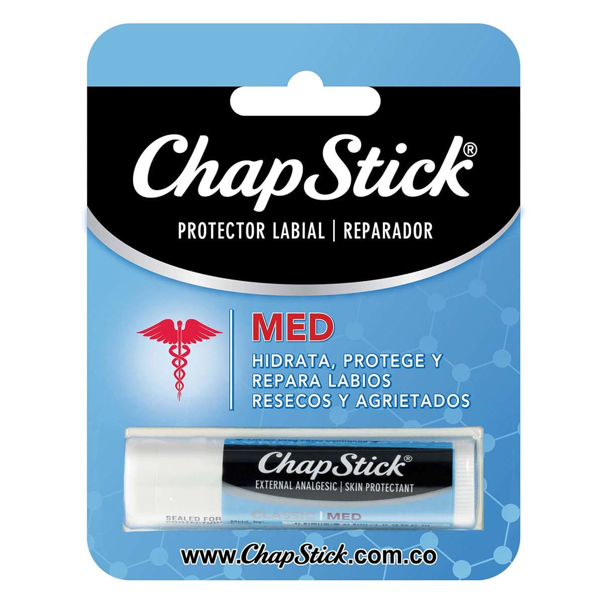 Protector Labial Chap Stick Medicado Blister x 1 Ud
