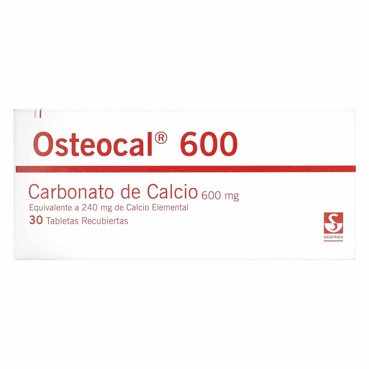 Osteocal 600 Mg Siegfried Caja x 30 Tabletas