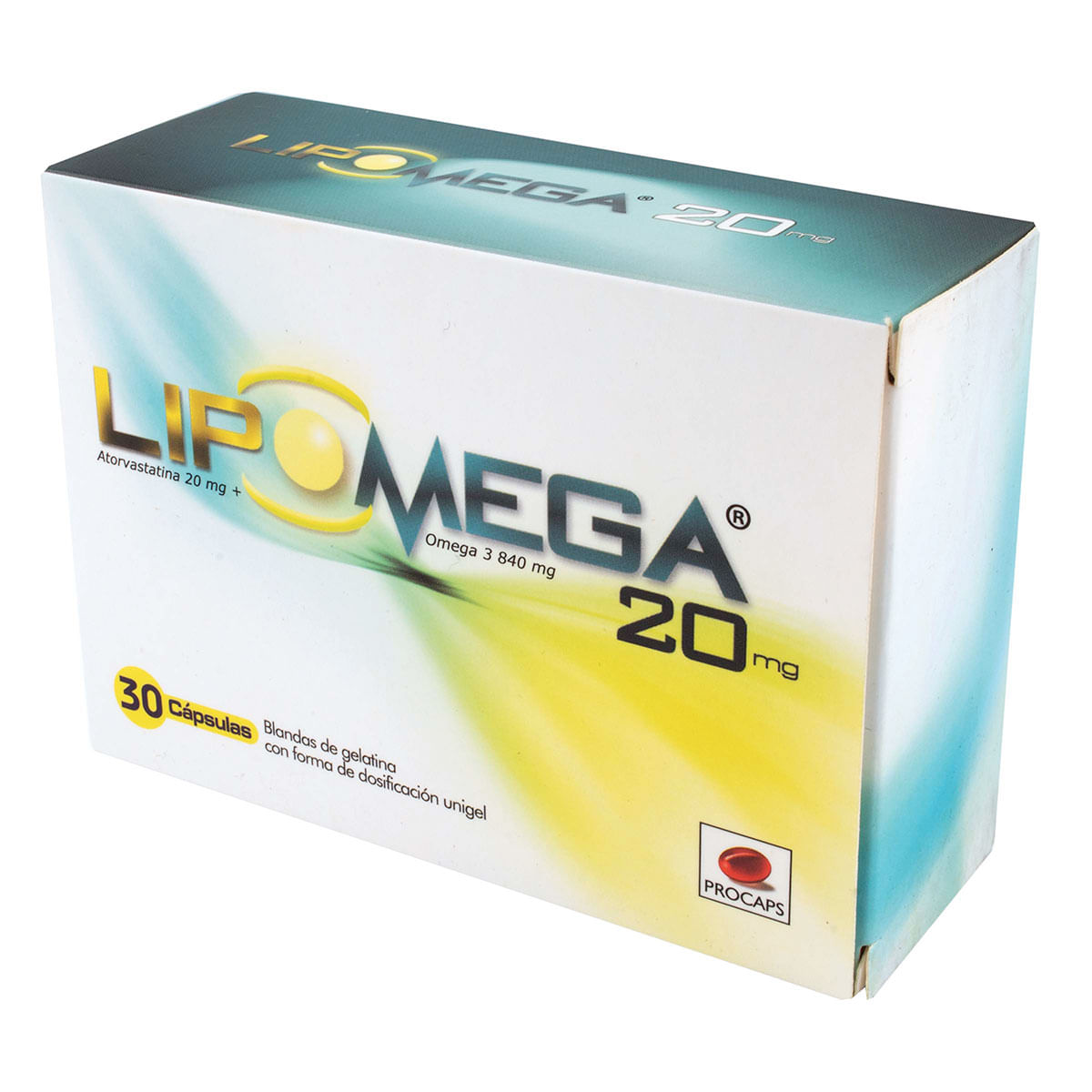 Lipomega 20 Mg Procaps Caja x 30 Cápsulas