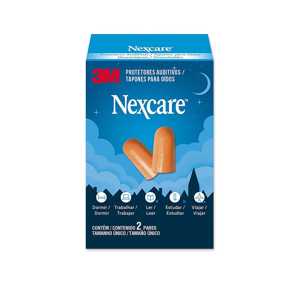 Tapones Para Oídos Nexcare Caja x 2 Pares