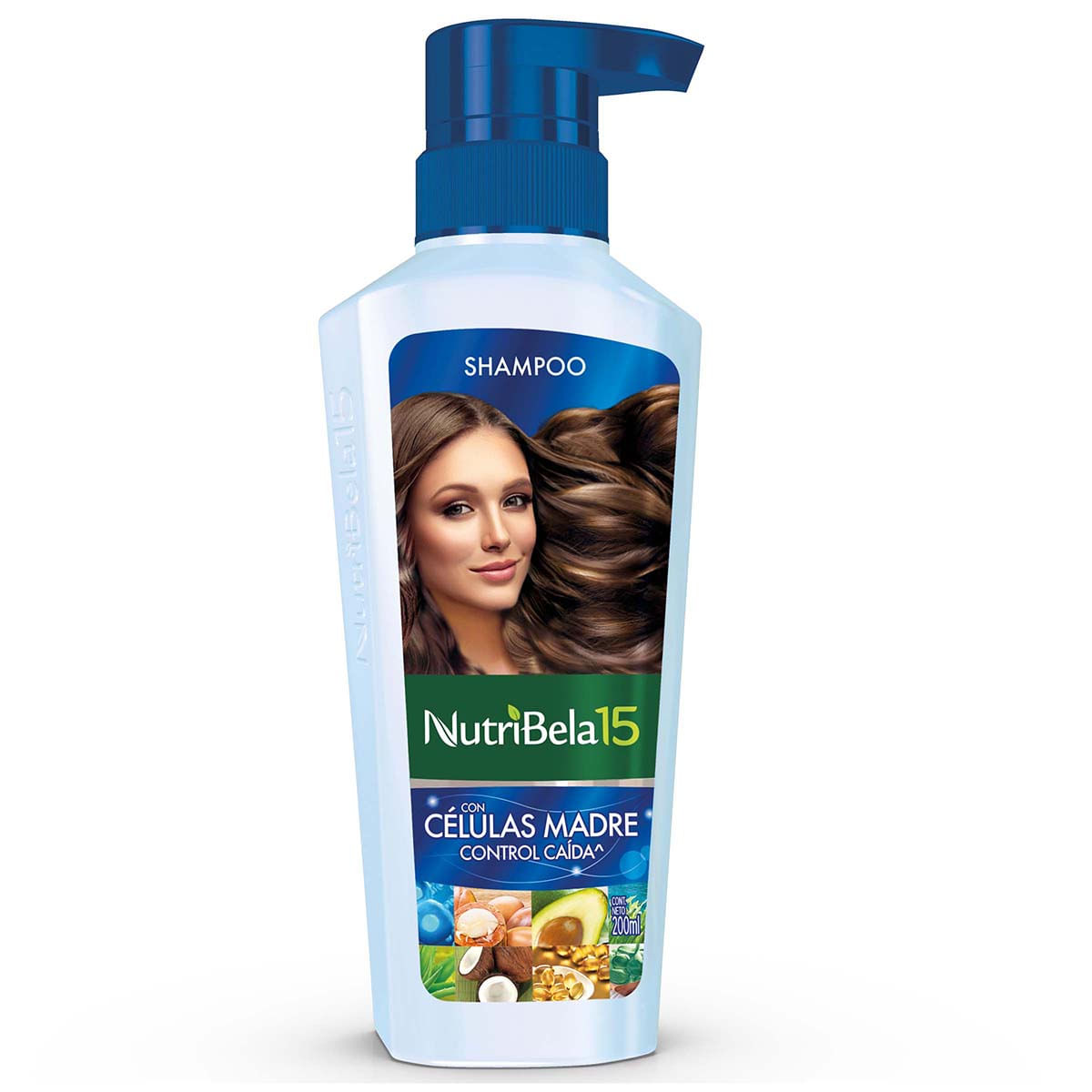 Shampoo Nutribela 15 con Celulas Madre Frasco x 200 mL