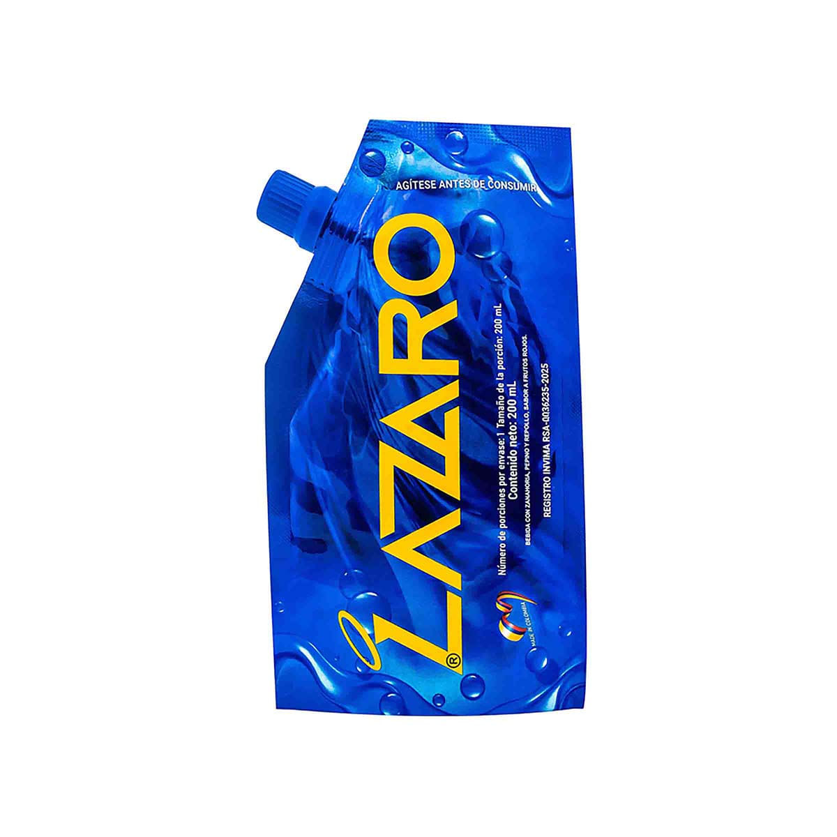 Bebida Lazaro Sabor a Frutos Rojos x 200 mL