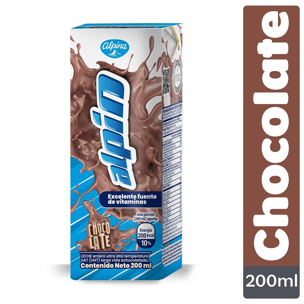 Leche Entera Alpina Alpin Chocolate Caja x 200 mL