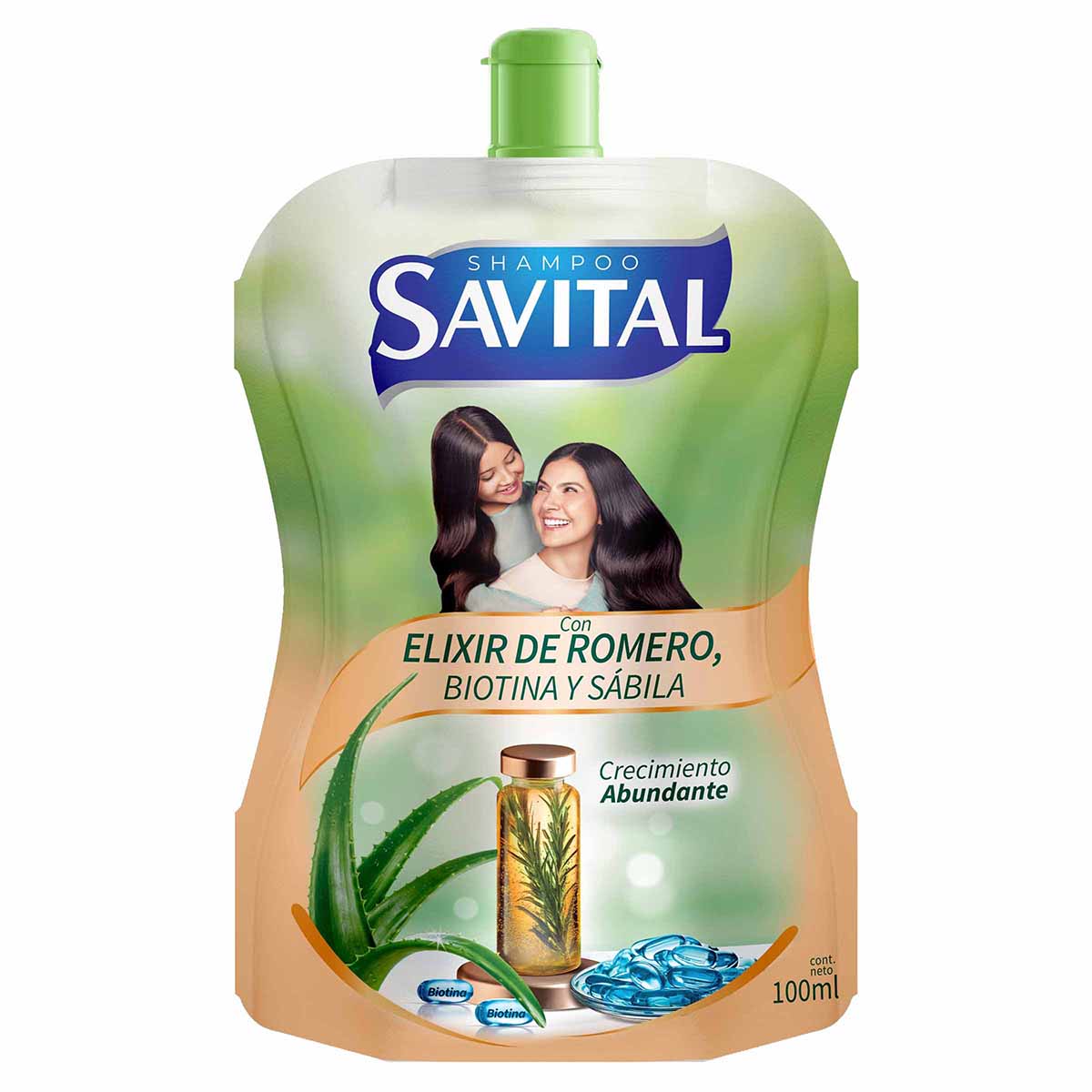 Shampoo Elixir de Romero Savital Doypack x 100 mL