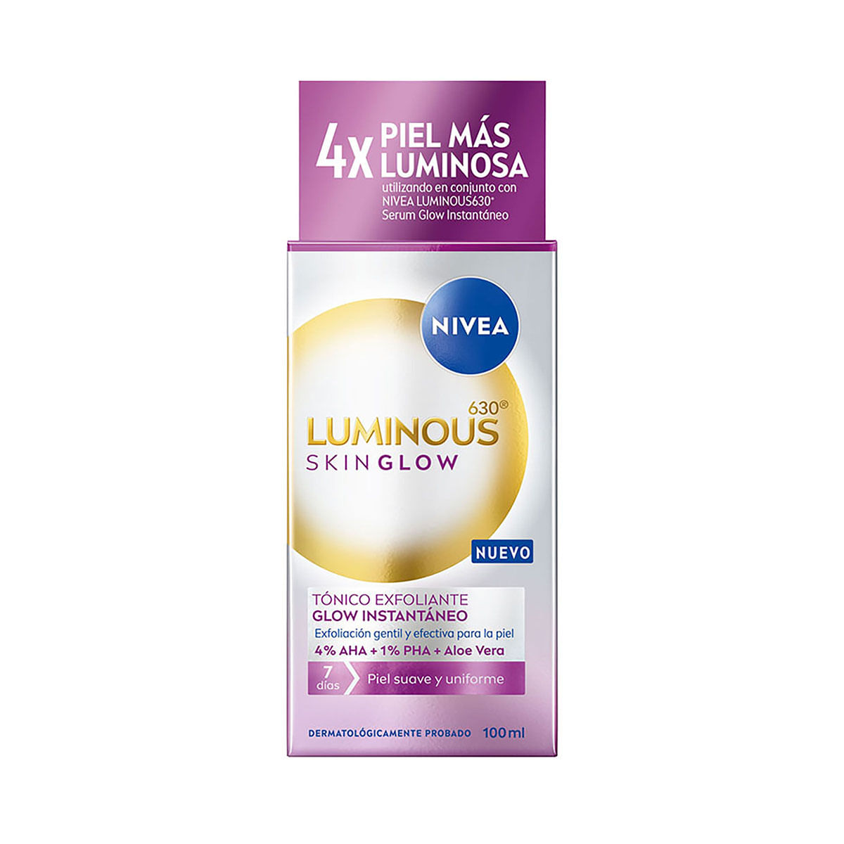 Nivea Luminous Skin Glow Tonico Exfoliante Frasco x 100 mL