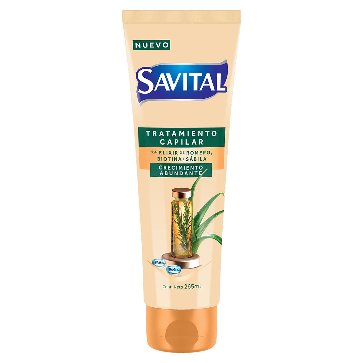 Tratamiento Capilar Elixir de Romero Savital Tubo x 265 mL