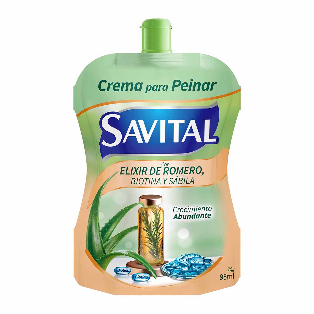 Crema para Peinar Elixir de Romero Savital Doypack x 95 mL