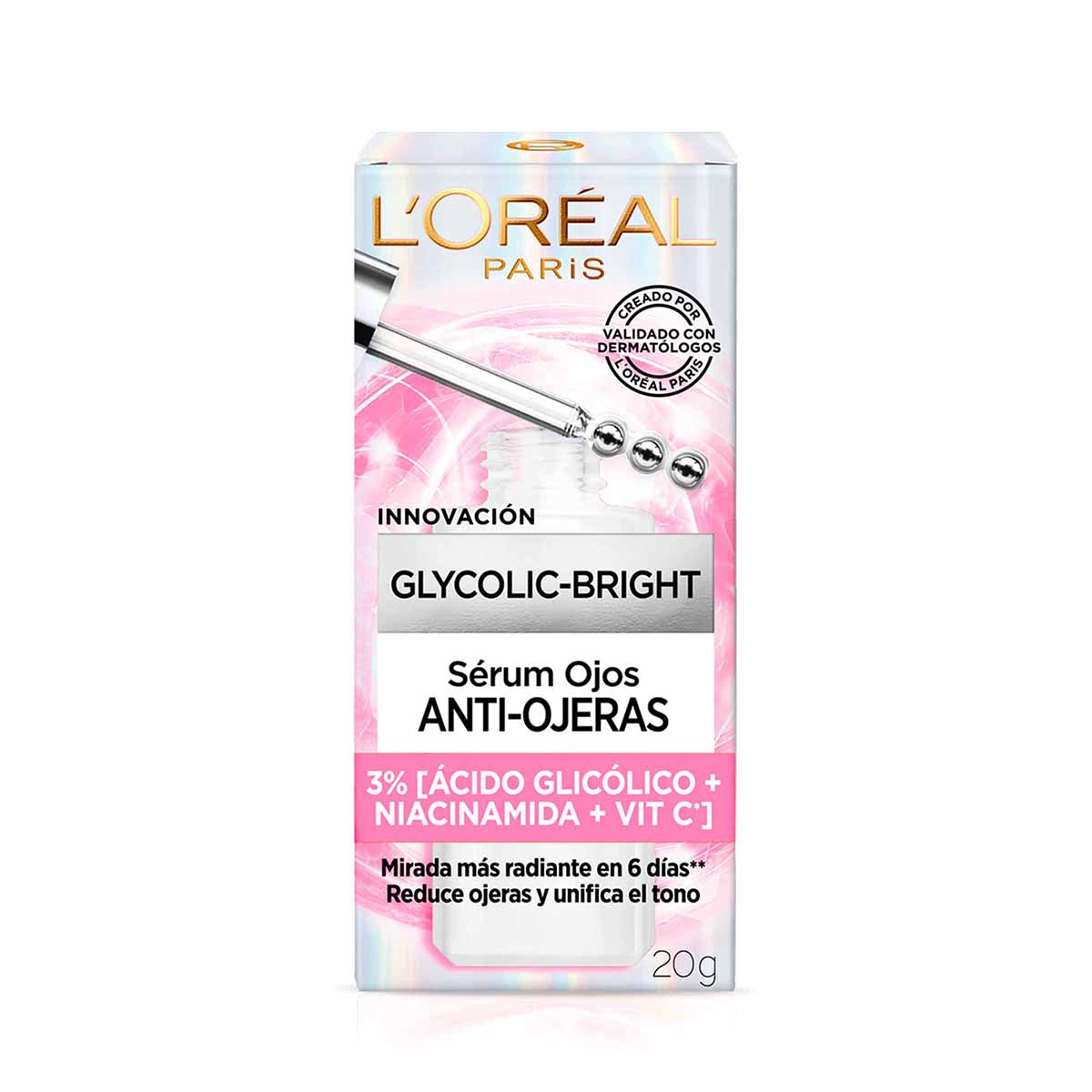 Serum Ojos Glycolic Bright Loreal Frasco x 20g