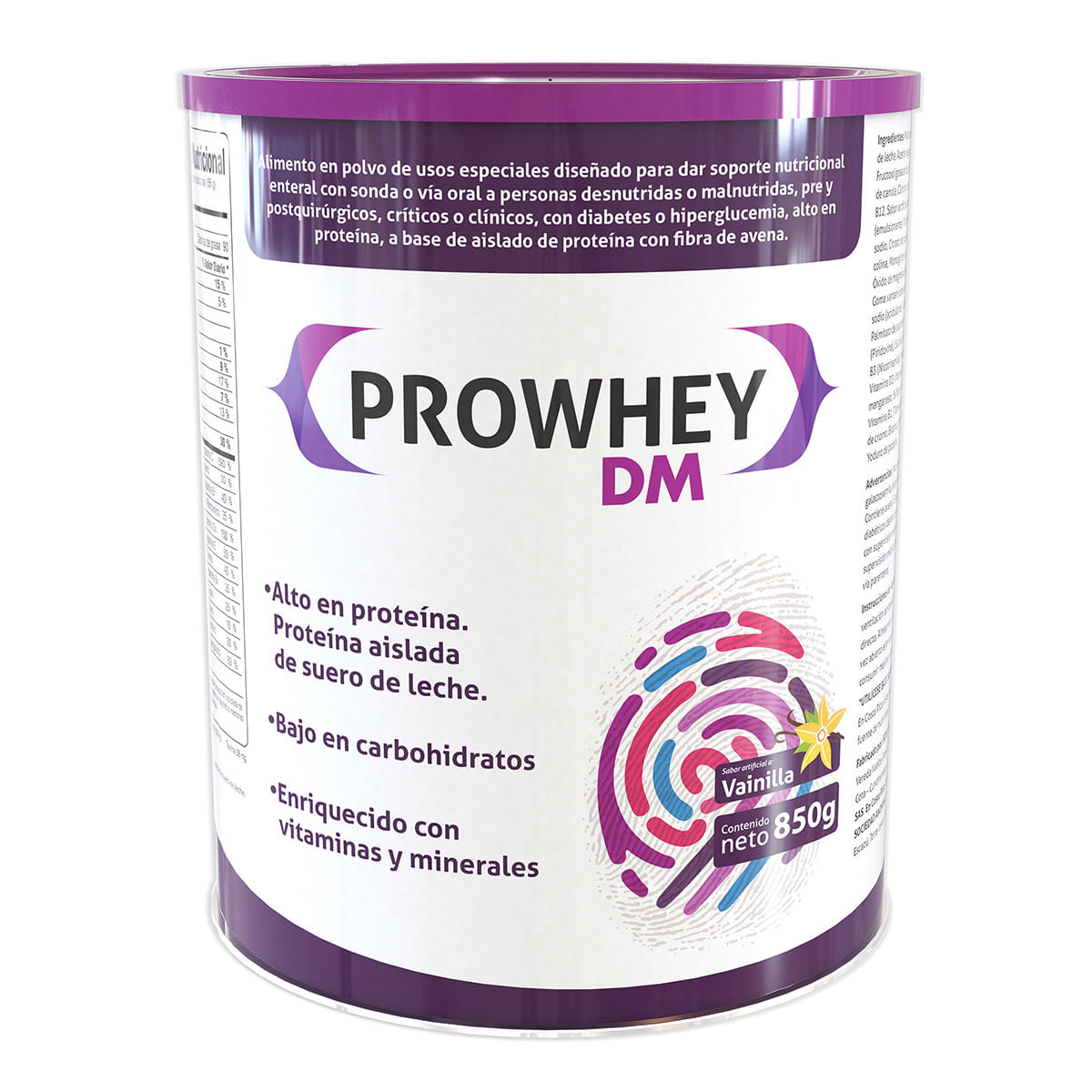 Alimento en Polvo Prowhey DM Sabor Vainilla Tarro x 850 g