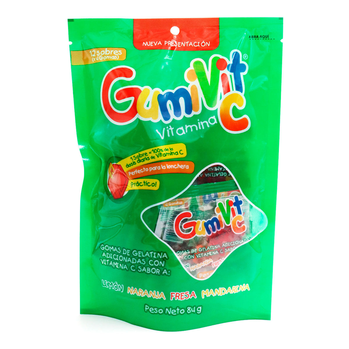 Gomas Gumivit C Surtidas Paquete X 84 G X 12 Sobres.