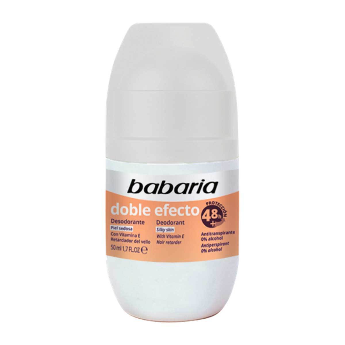 Desodorante Babaria Doble Efecto Roll-On 50 Ml.