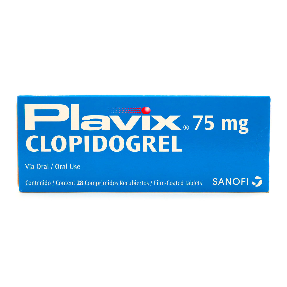 Plavix 75 Mg Sanofi Caja X 28 Comprimidos Recubiertos.