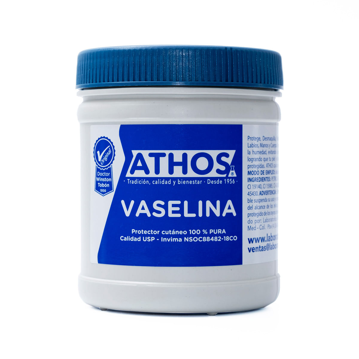 Vaselina Athos Protector Cutáneo 100 % Pura Frasco x 400 g