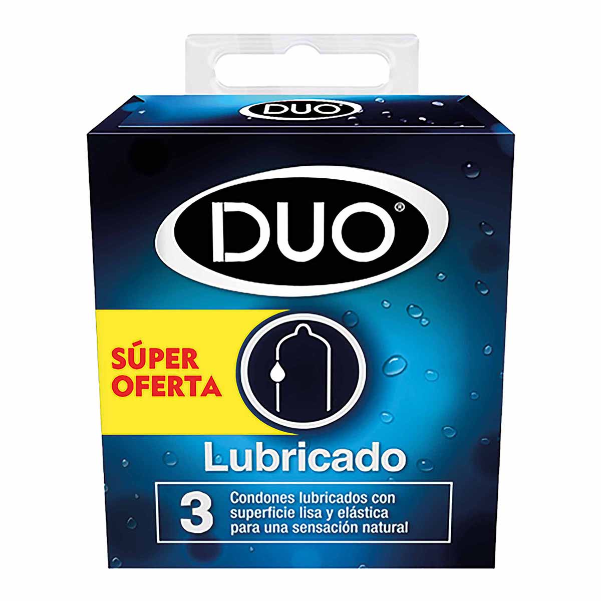 Condones Dúo Lubricado Caja x 3 Uds Súper Oferta.