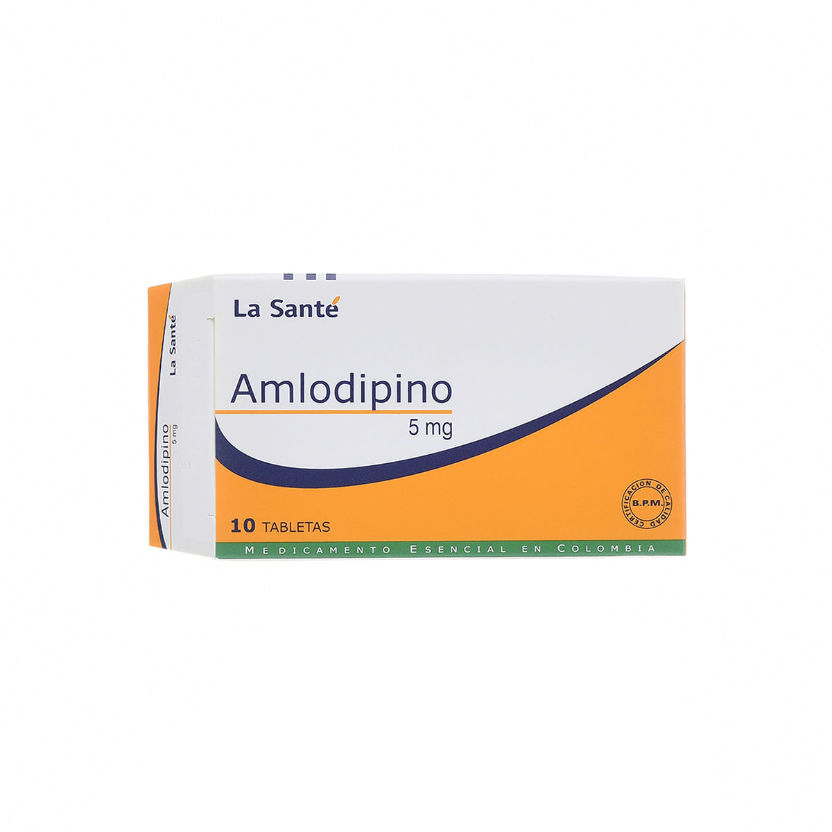 AmLodipino 5 Mg La Santé Caja x 10 Tabletas