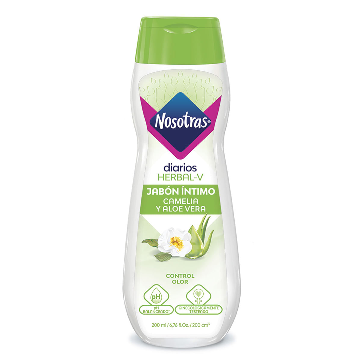 Jabón Líquido Íntimo Nosotras Herbal Frasco X 200 Ml.