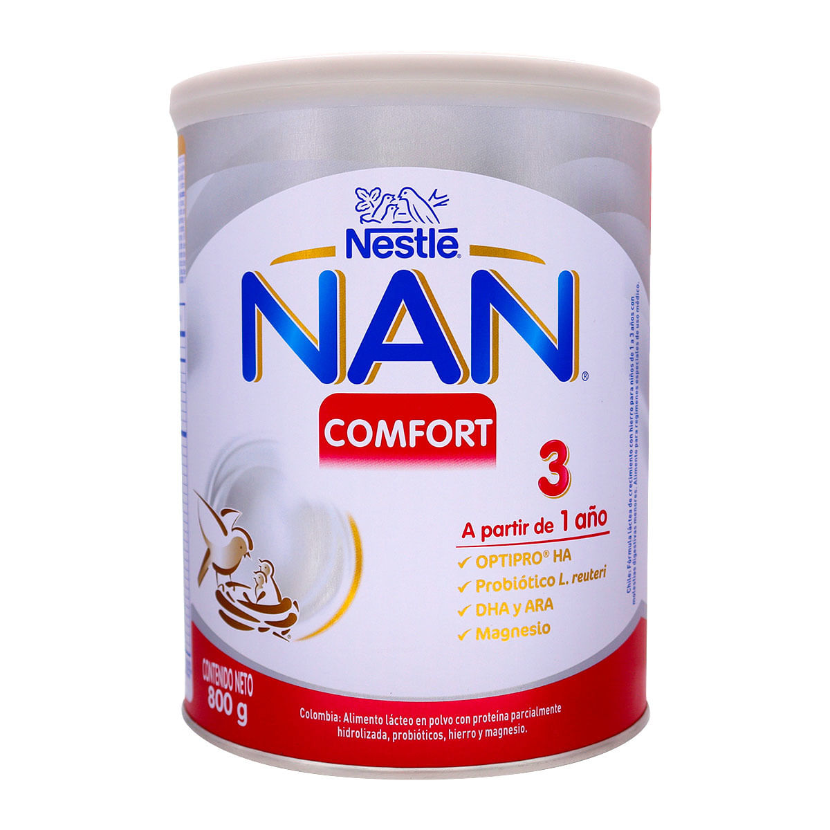 Alimento Lácteo NAN Nestlé Comfort 3 1 Año Polvo Tarro x 800 g