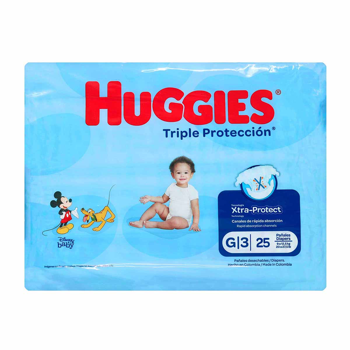 Pañales Triple Protección Etapa 3/G Huggies Paquete x 25 Unds