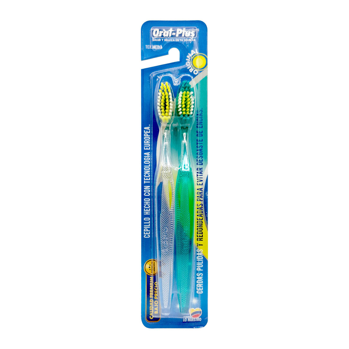 Cepillo Dental Original Oral Plus Blister x 2 Unds
