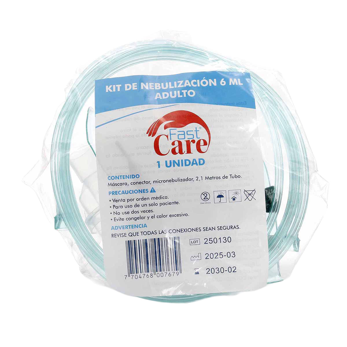 Kit de Nebulizacion 6 mL Fast Care Bolsa x 1 Und