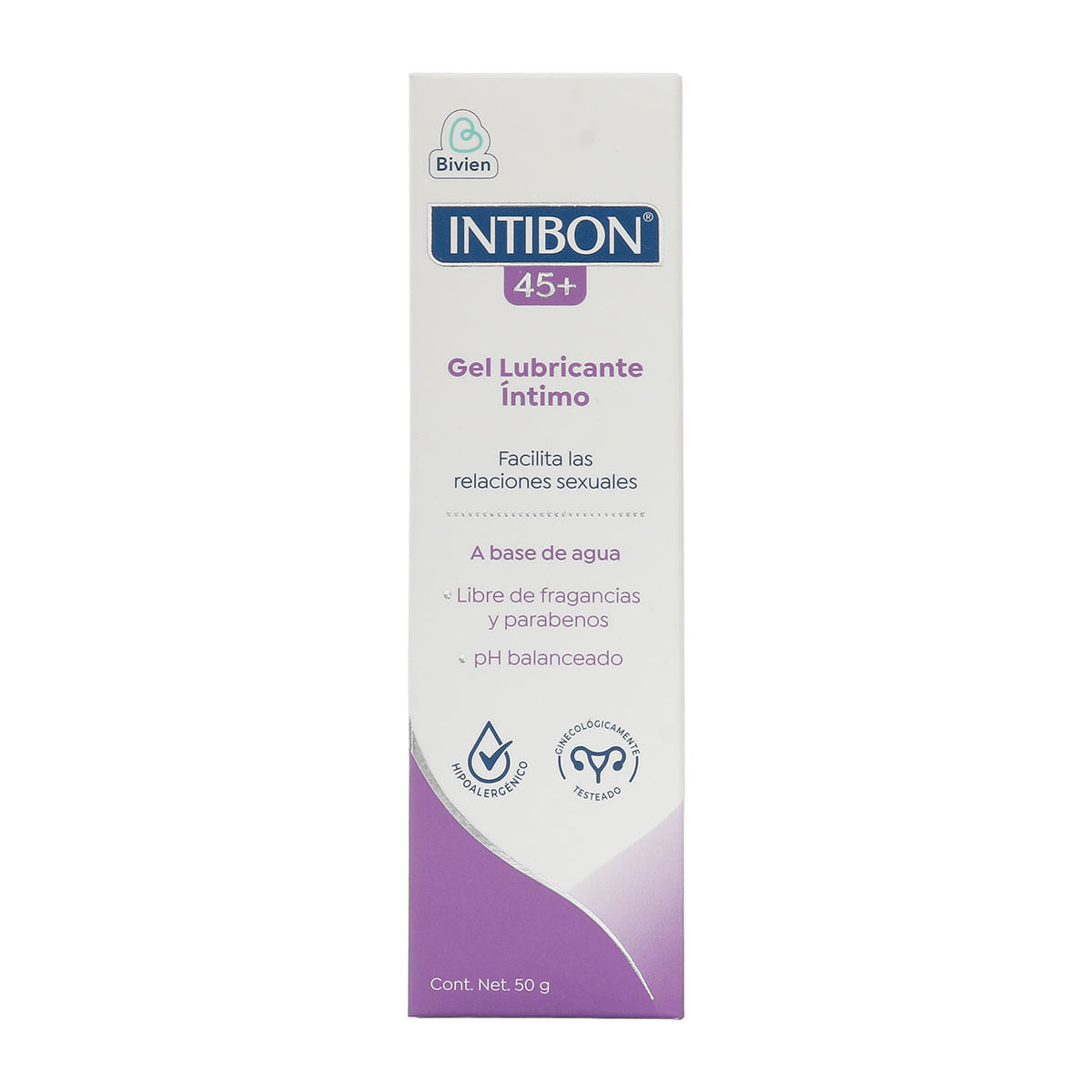 Gel Lubricante Intimo Intibon 45+ Frasco x 50g