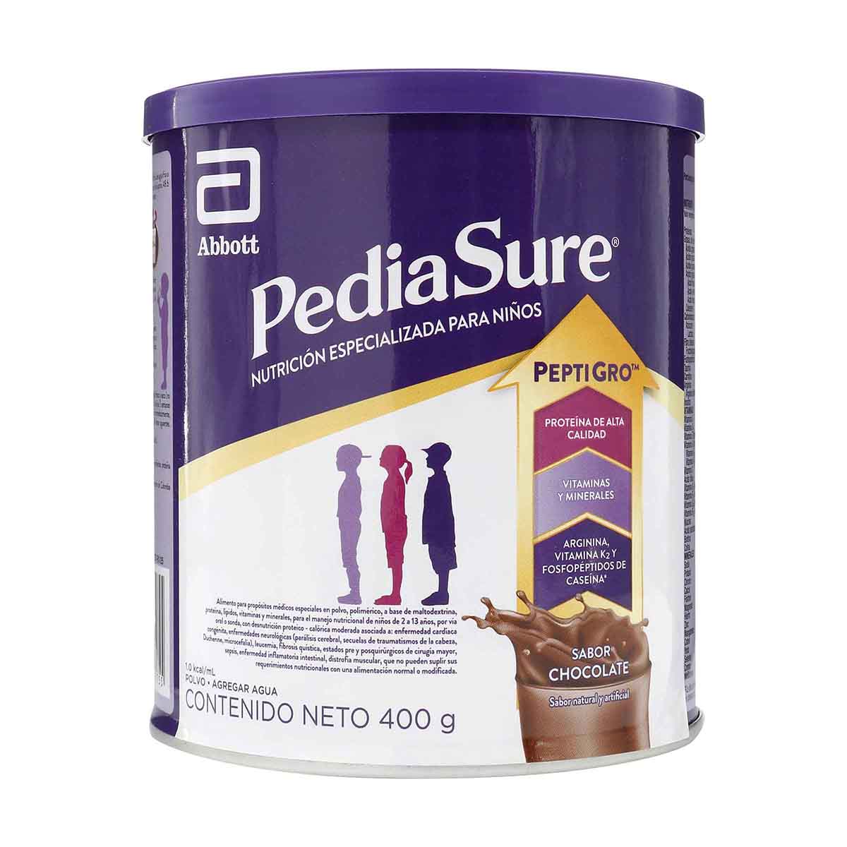 Alimento Abbott Pediasure Peptigro Chocolate Polvo Tarro x 400g