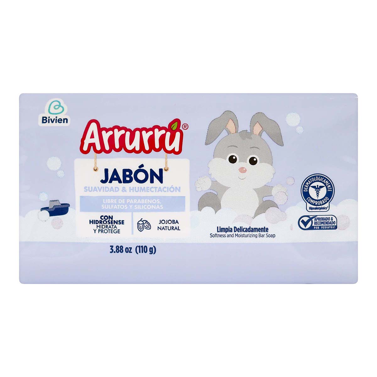 Jabon Suavidad y Humectacion Arrurru Frasco x 110g