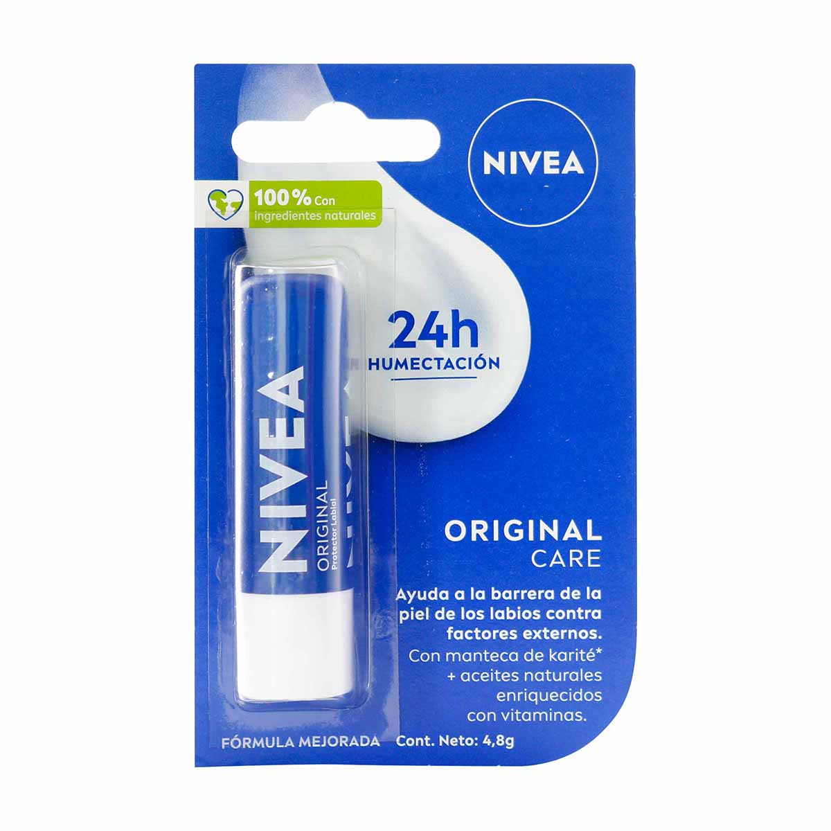 Protector Labial Original Care Nivea 4.8g Blister x 1 Und