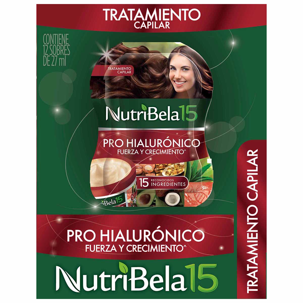 Tratamiento Capilar Pro Hialuronico Nutribela Caja x 12 Sobres