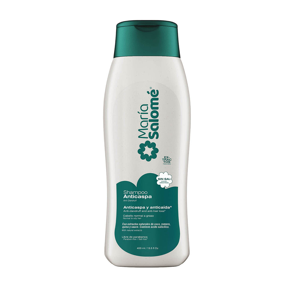 Shampoo María Salomé Anticaspa Frasco x 400 mL