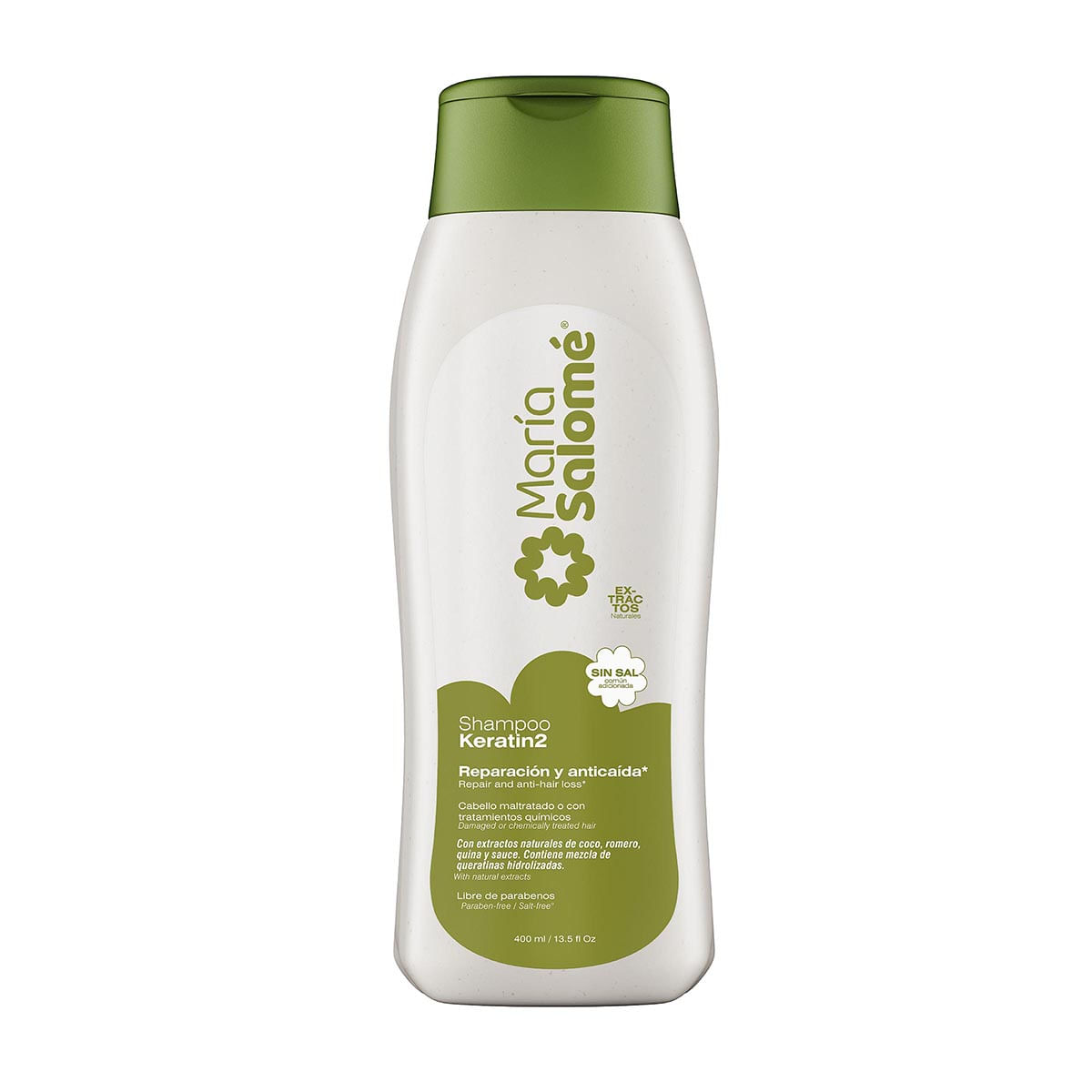 Shampoo María Salomé Keratin 2 Frasco X 400 Ml.