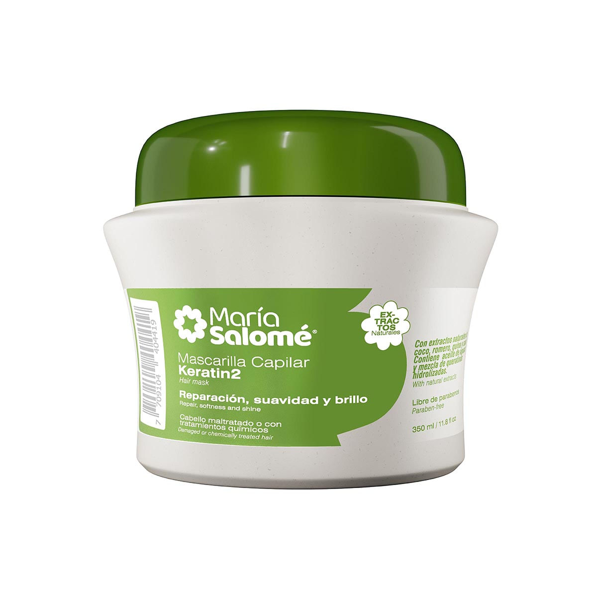 Mascarilla Capilar María Salomé Keratin 2 Frasco x 350 mL.