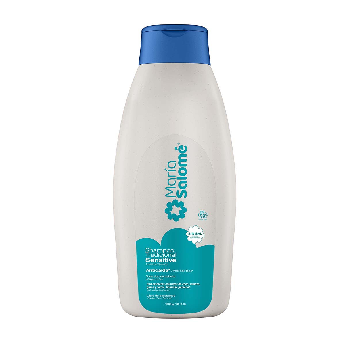 Shampoo Sensitive María Salomé Anticaída Frasco x 1000 mL