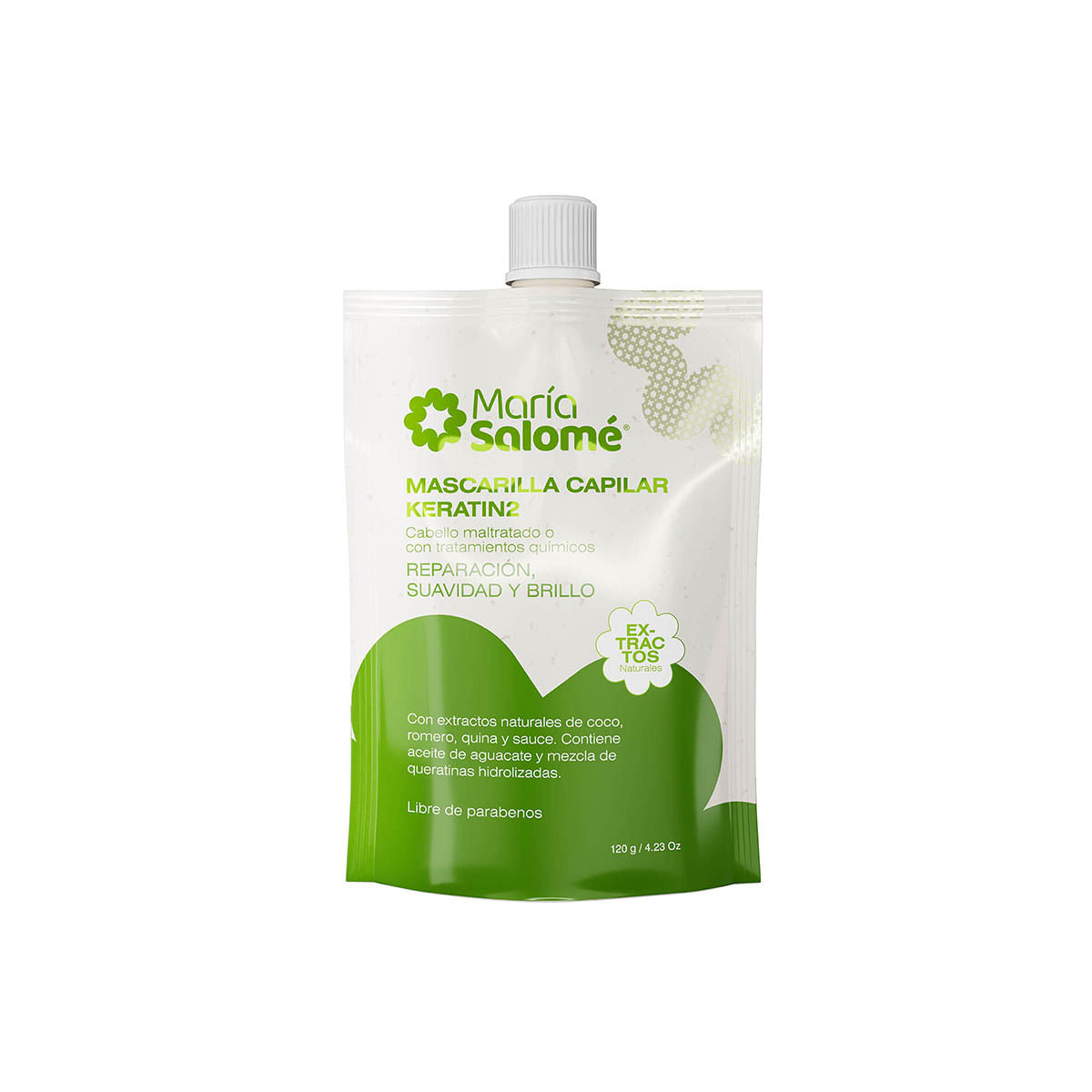 Mascarilla Capilar Keratin2 Maria Salome Doypack x 120g
