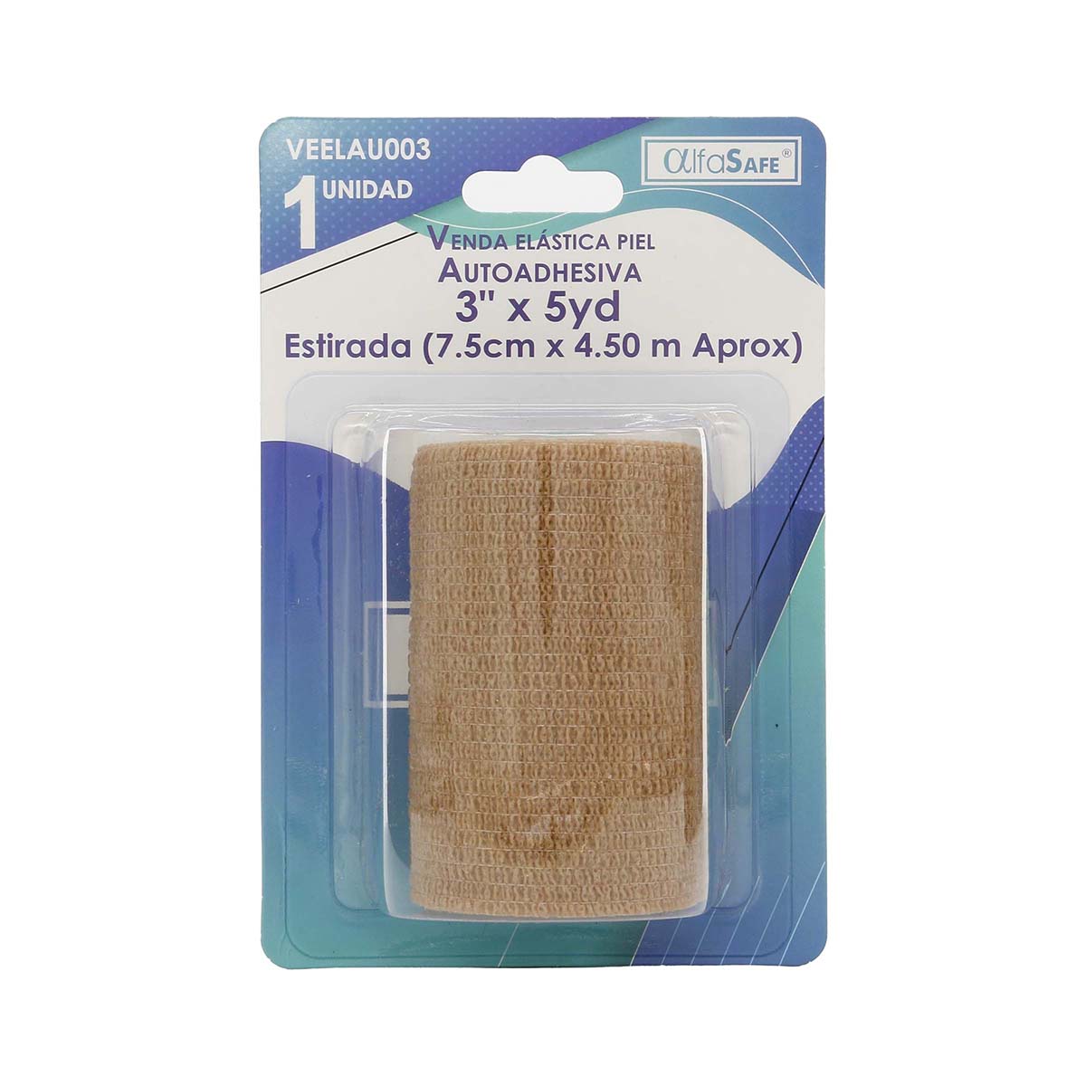 Venda Elastica Autoadhesiva 3x5 Alfa Sage Paquete x 1 Und