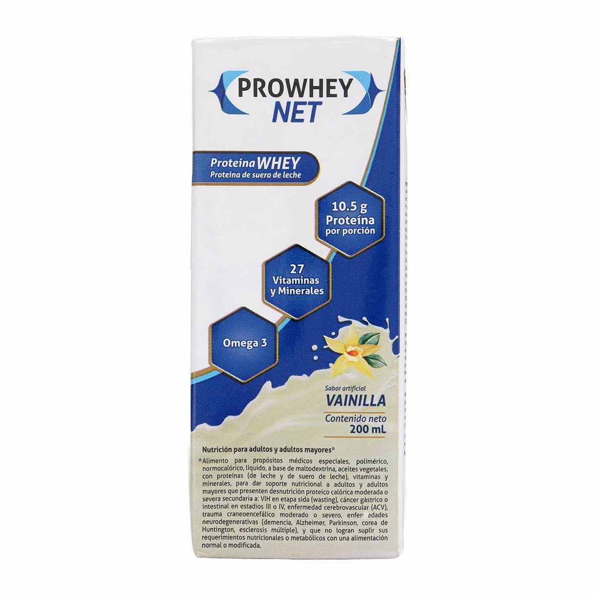 Proteina Liquida Prowhey Net Vainilla Caja x 200 mL