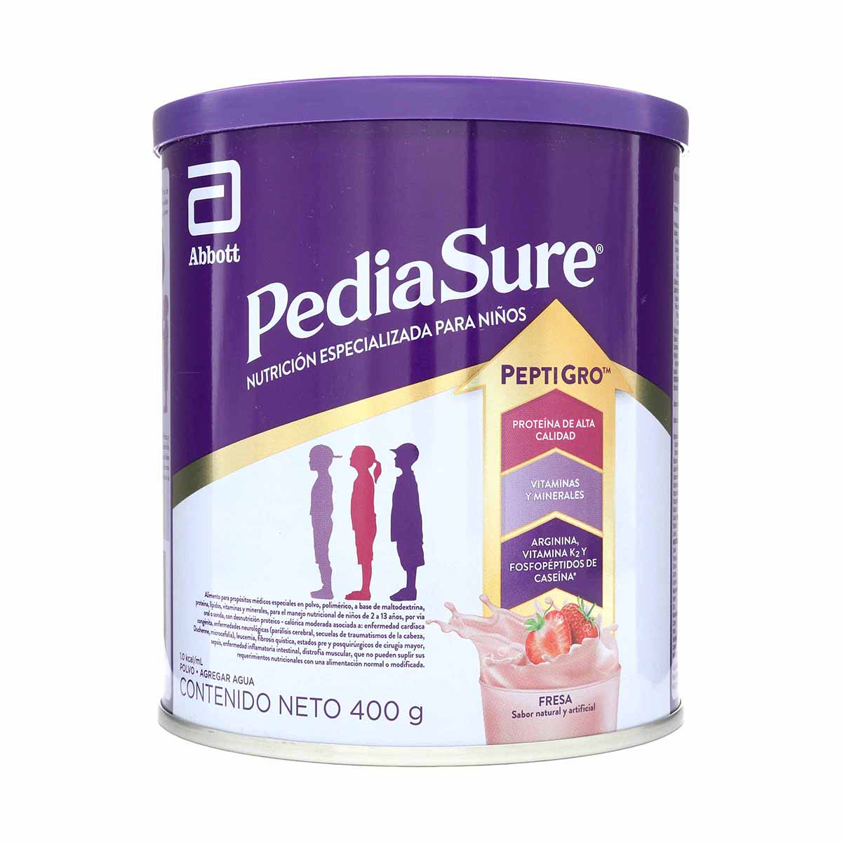 Alimento Abbott Pediasure Peptigro Fresa Polvo Tarro x 400g