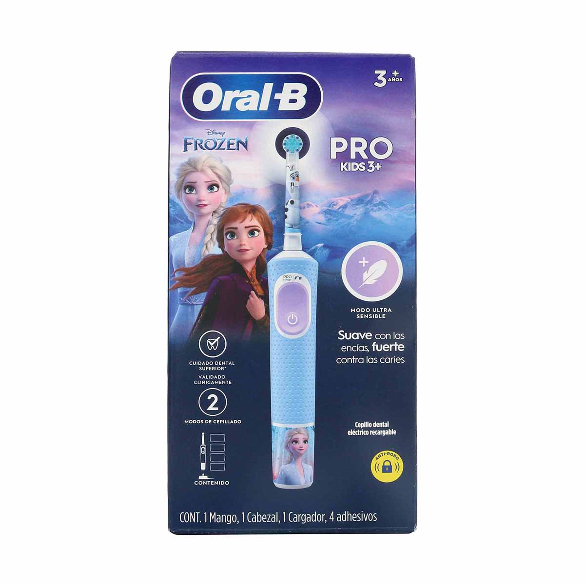 Cepillo Dental Electrico Pro Kids Princess Oral-B Caja x 1Und + 1 Repuesto
