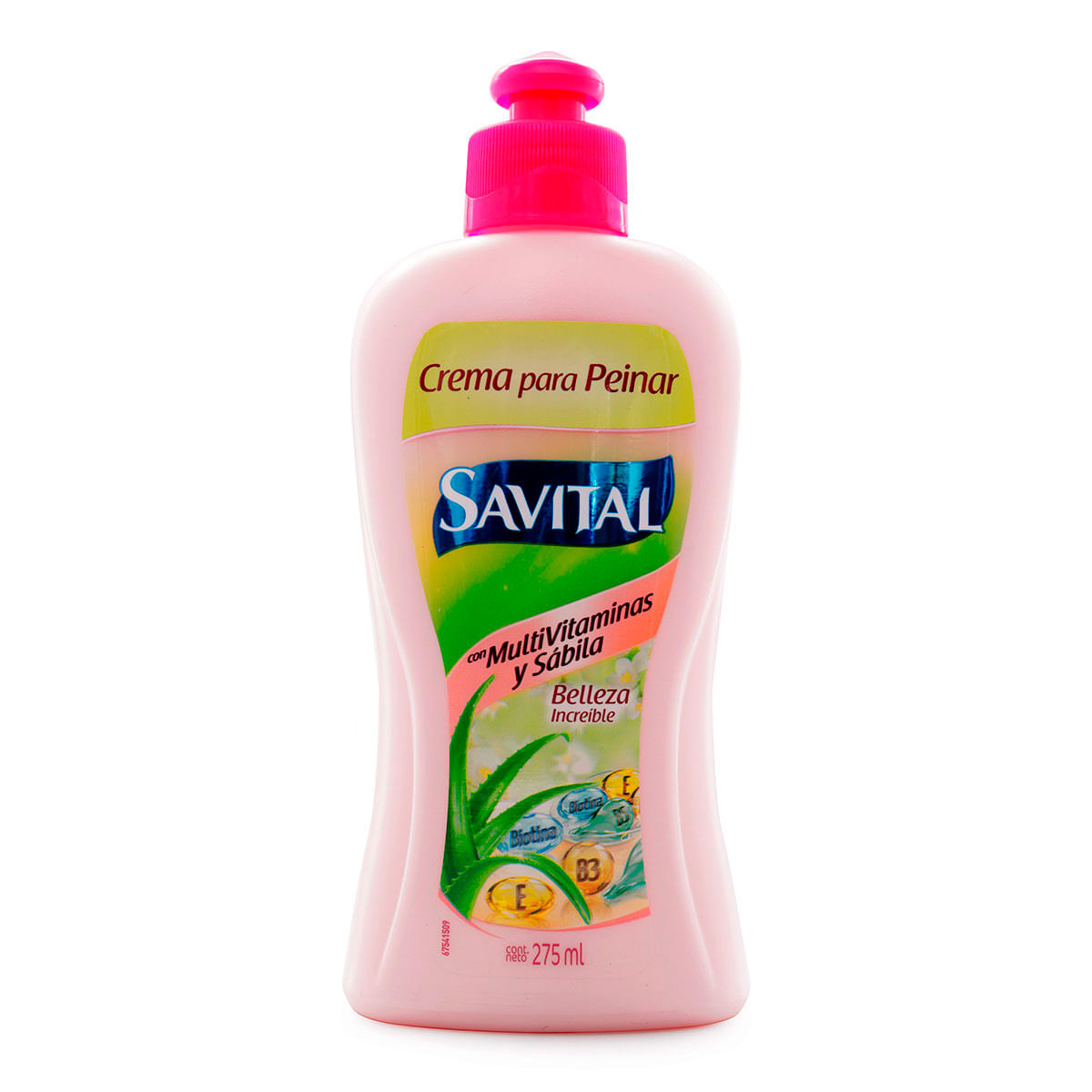 Crema Para Peinar Savital Multivitaminas Y Sábila Frasco X 275 Ml.