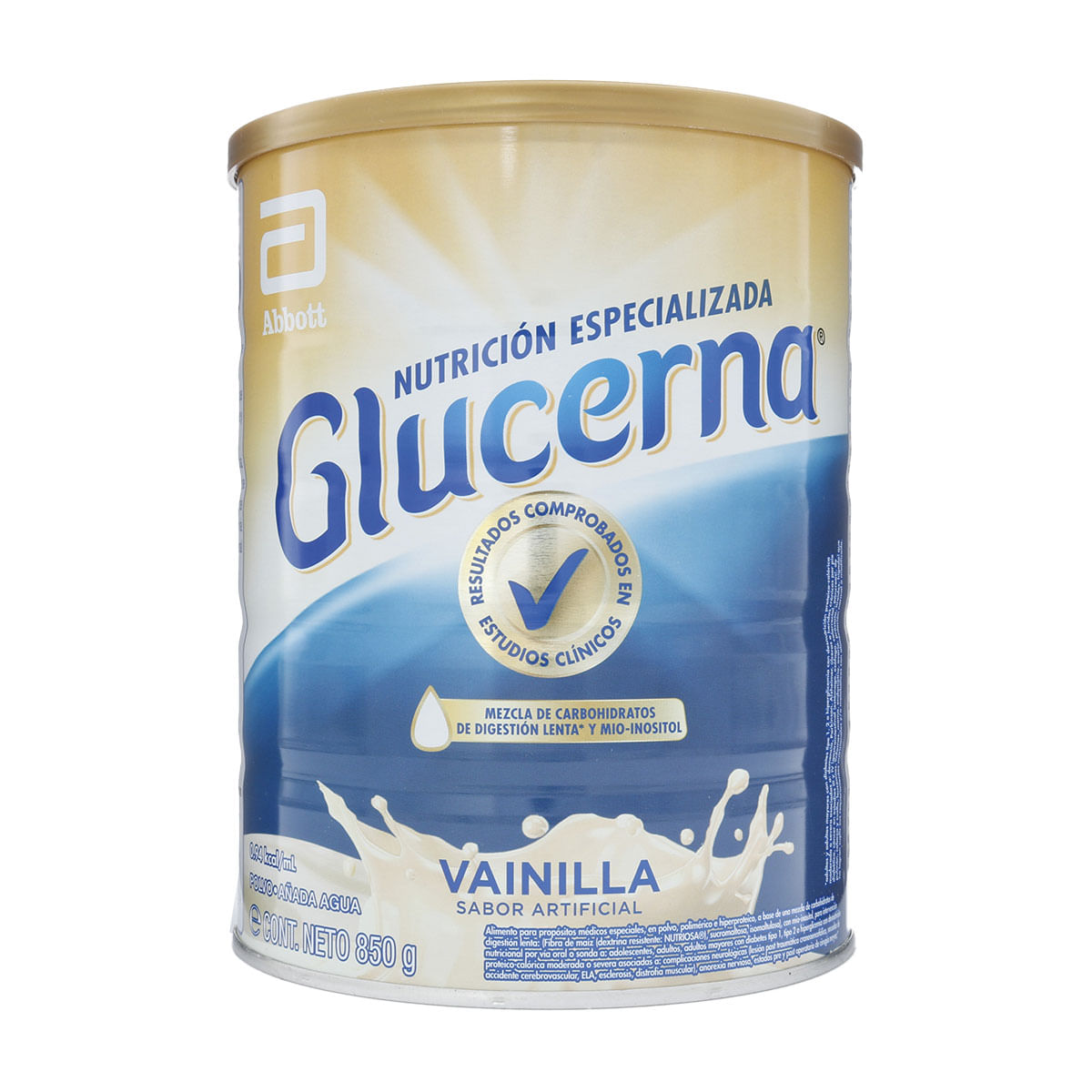 Alimento en Polvo Abbott Glucerna Sabor Vainilla Tarro x 850g