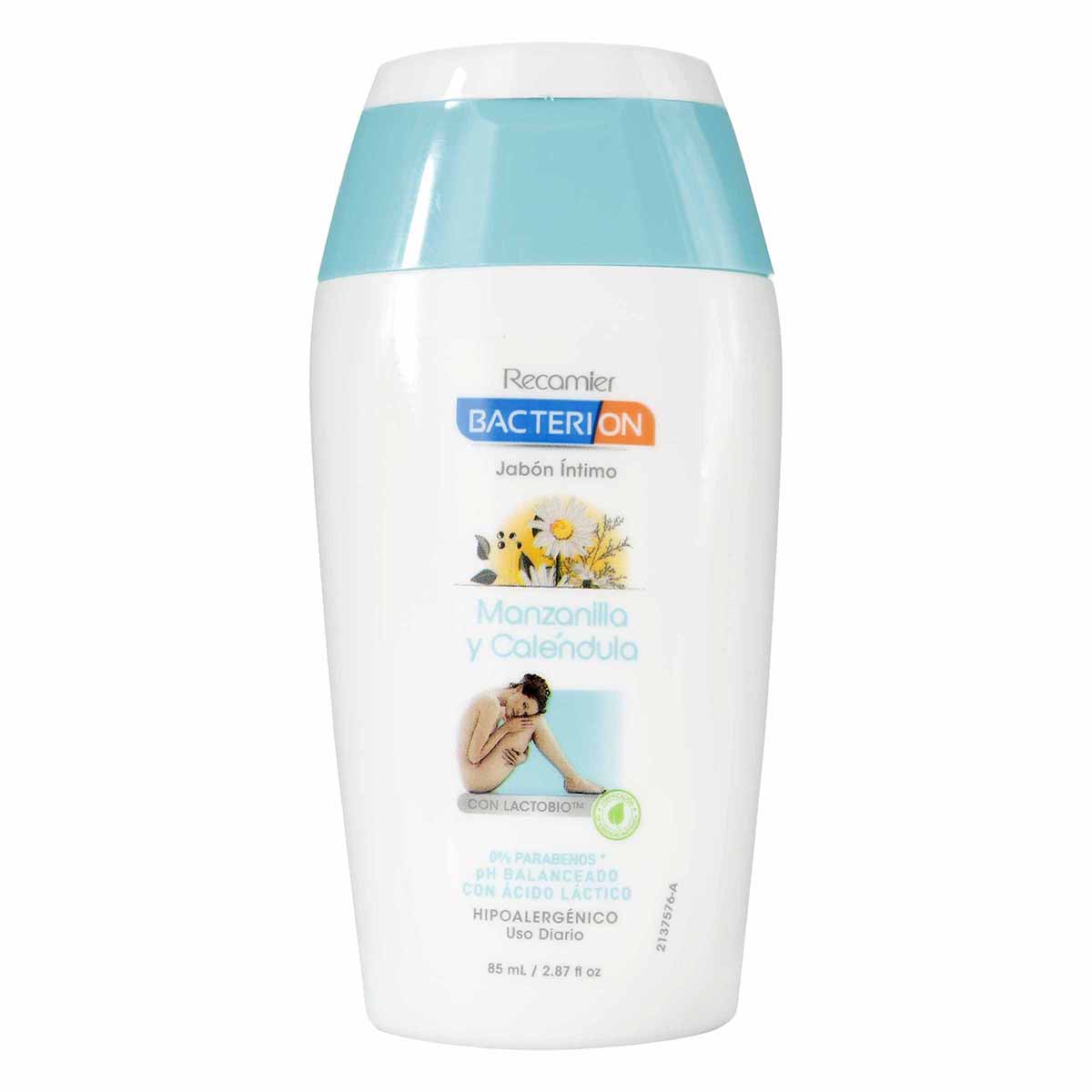 Jabón Intimo Manzanilla y Caléndula Bacterion Frasco x 85 mL