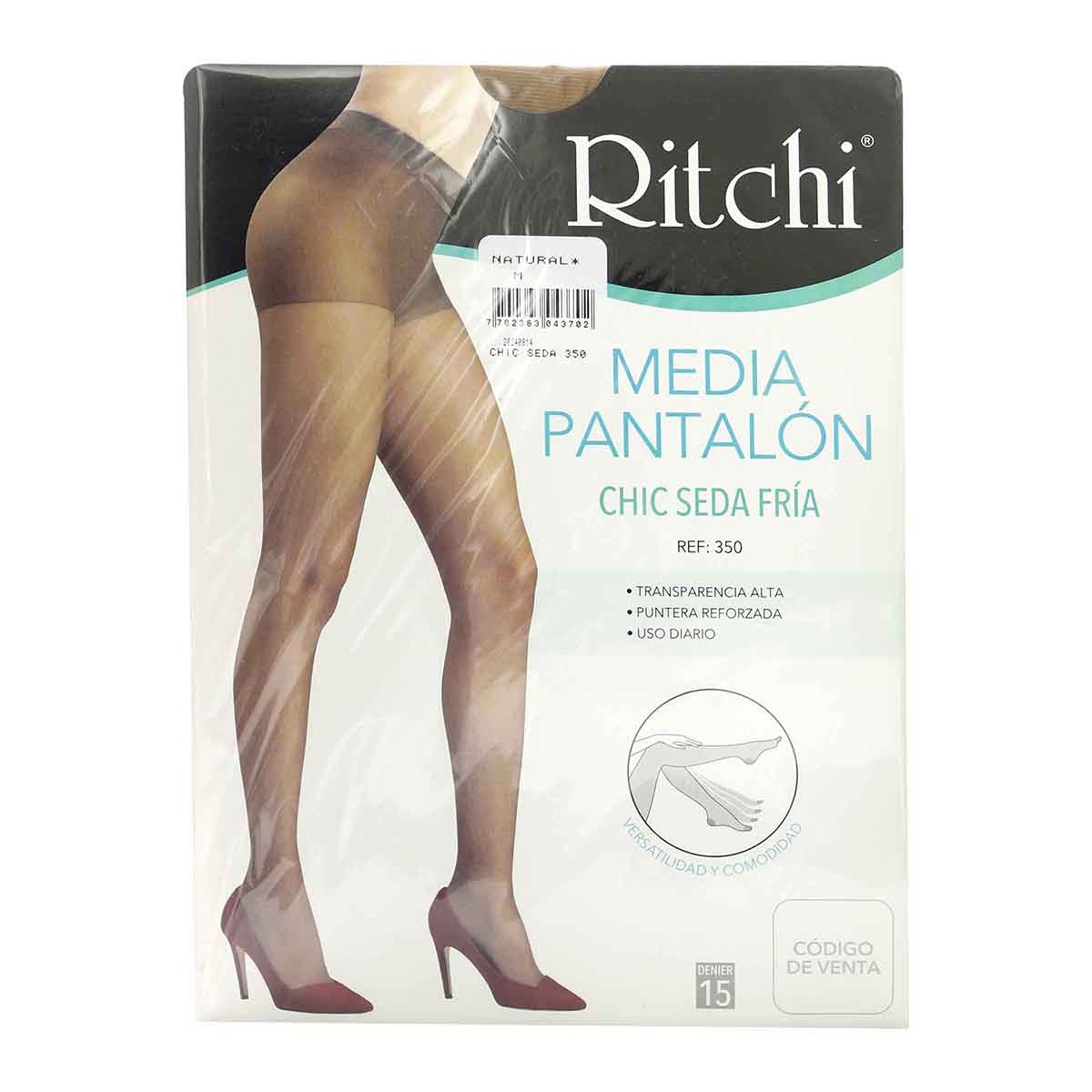 Media Pantalón Chic Seda Fría Natural Talla-M Ritchi Paquete x 1 Und