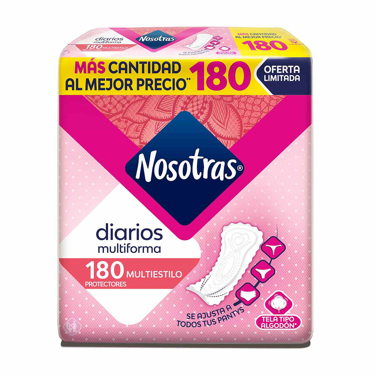 Protectores Diarios Multiestilo Nosotras Caja x 150 Unds