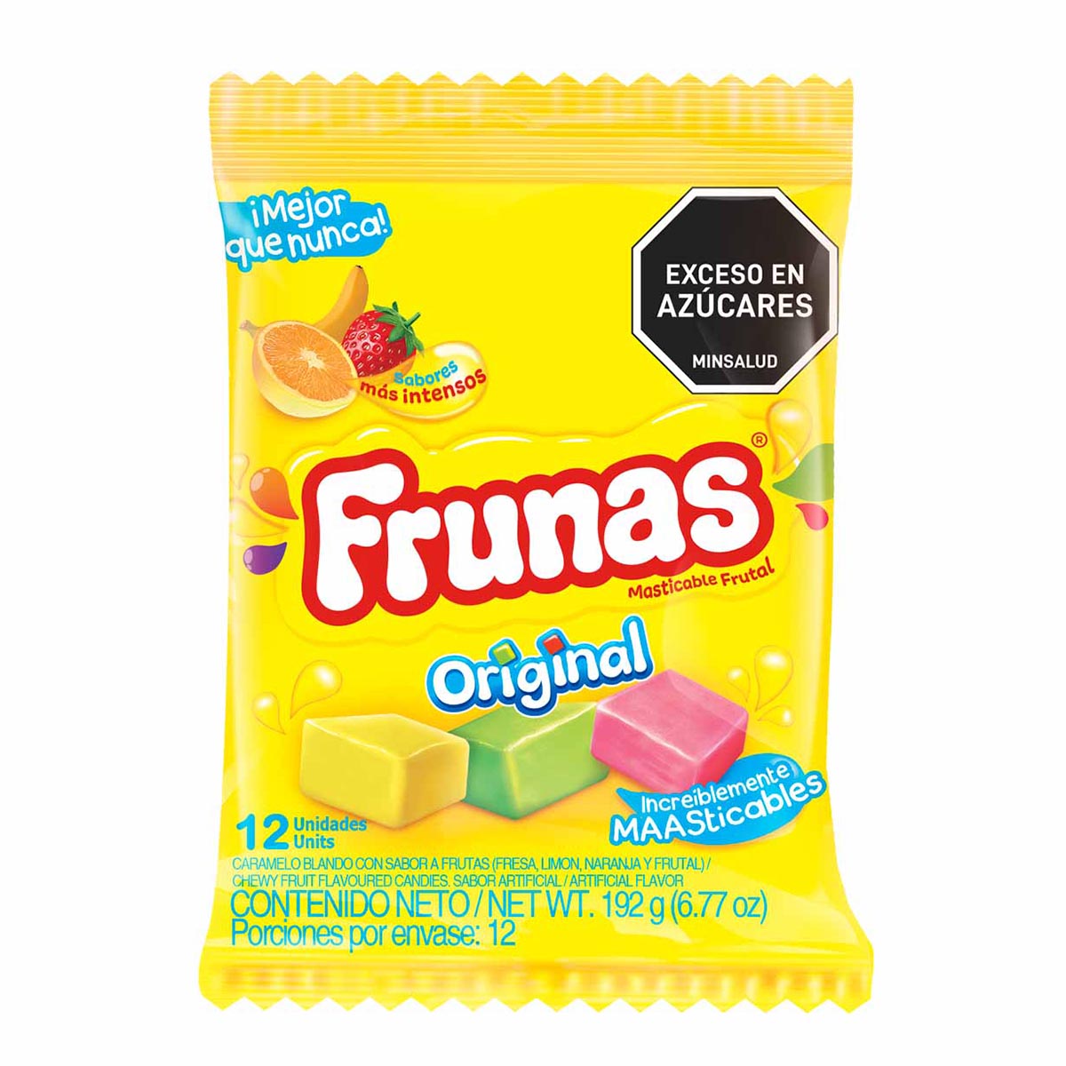 Caramelo Blando Multisabor 12 Unidades Frunas Paquete x 192g