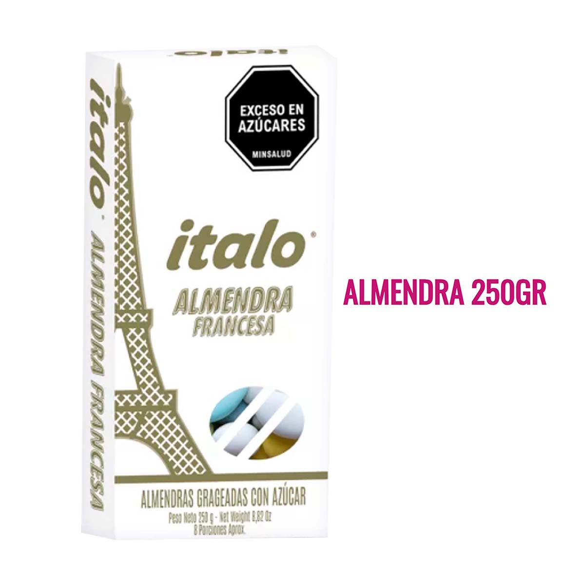 Almendras Francesa Italo Caja x 250g