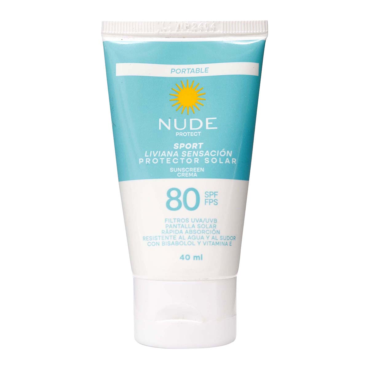 Protector Solar Sport SPF80 Nude Tubo x 40 mL
