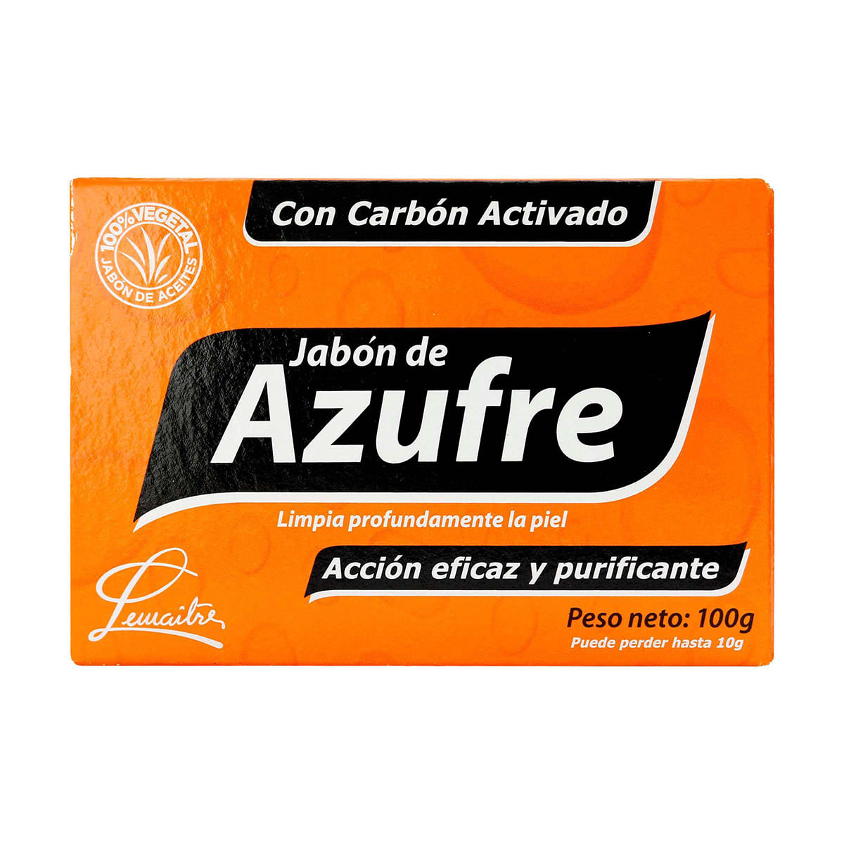 Jabón de Azufre con Carbón Activado Lemaitre Caja x 100g