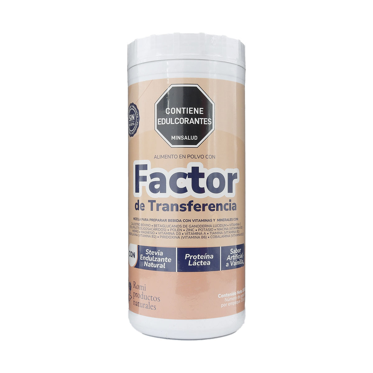 Alimento en Polvo con Factor de Transferencia Mineralin Frasco x 1000g