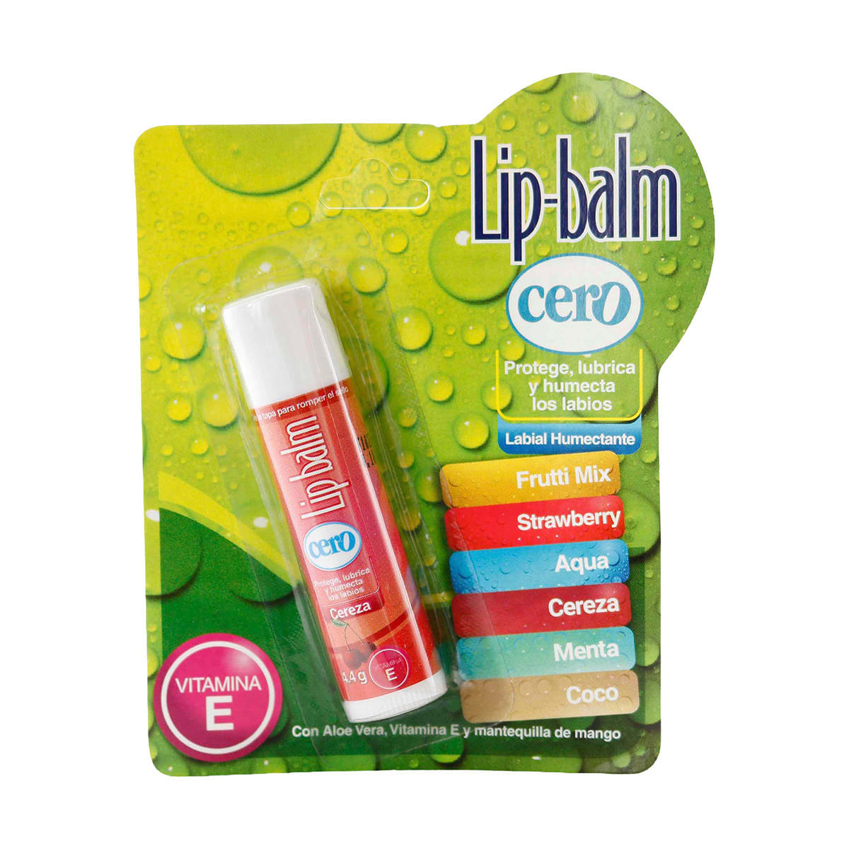 Protector Labial Cereza Cero 4.4g Blíster x 1 Und