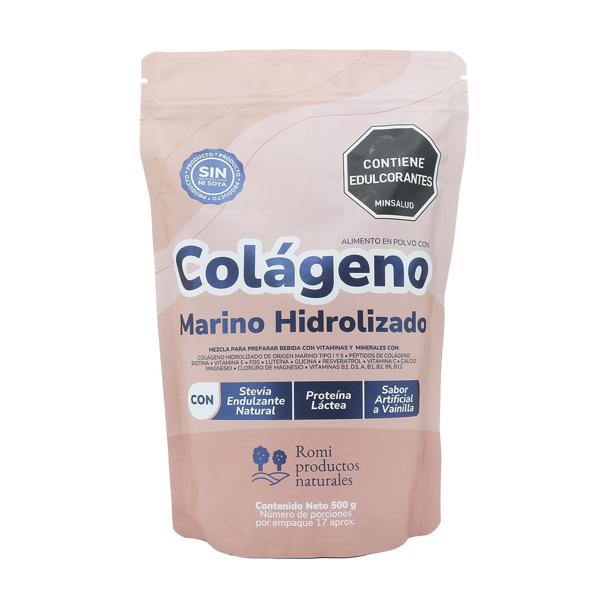 Colágeno Marino Hidrolizado Mineralin Paquete x 500g